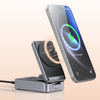 Mcdodo Wireless Charging Station (CH-5192) - Fali Töltő + Type-C Kábel, Qi2, 22.5W, MagQ - Fekete - 4. kép