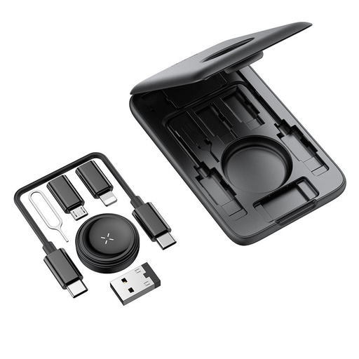 Mcdodo - 8in1 Kiegészítő Rendező (CH-2440) - Beépített Apple Watch Töltővel, Gyors Töltés, Hordozható Kialakítás - Fekete