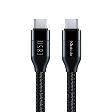 USB-C - USB-C adatkábel Mcdodo CA-7132, 100W, 10Gb/s, 4K@60Hz, 5A, 1.2m, fekete