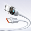 USB-C to Lightning Fehér Mcdodo Data Cable (CA-6942) - Töltésjelzős, Átlátszó Kábel, 36W, 1.2m - 3. kép