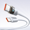 USB-C to USB-C Fehér Mcdodo - Data Cable (CA-5582) töltőfényes átlátszó kábel, 100W, 1,2m - 1. kép