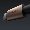Data Cable Mcdodo CA-6941, USB-C to Lightning, Átlátszó kábel, 36W, 1.2m, Töltőfénnyel - Desert Gold - 4. kép
