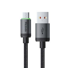USB-Micro-USB Mcdodo Adatkábel (CA-3990) - Nylon Fonott, Alumínium ötvözet, QC4.0, 1m - Fekete