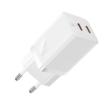 Baseus GaN5 Pro 40W hálózati töltő adapter 2xUSB-C - fehér