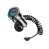 Joyroom JR-CL07 72W 3in1 Car Charger with 1.6m USB-C Cable – Black - 1. kép