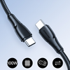 Joyroom S-A11 Surpass 60W USB-C - USB-C 0,25m kábel - fekete - 0. kép