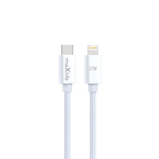 USB-C - Lightning Maxlife MXUC-12 kábel 2,0 m 27W fehér