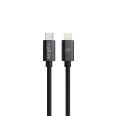 USB-C - Lightning 2,0 m 27W fekete kábel Maxlife MXUC-12