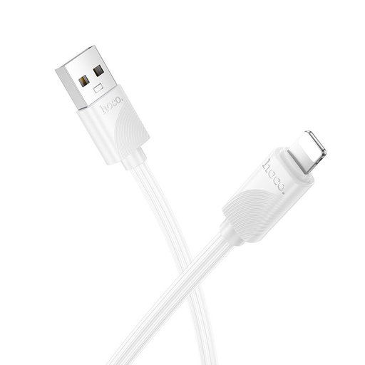 Lightning USB kábel Hoco 2,4A 1 m fehér
