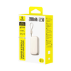Baseus EnerFill FC21 Qpow 3 Ultra 20000mAh 22.5W Powerbank kijelzővel és kábellel - Bézs - 2. kép