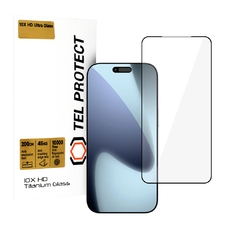 Tel Protect 10X HD Titanium üvegfólia iPhone 17 Pro-hoz (boríték)