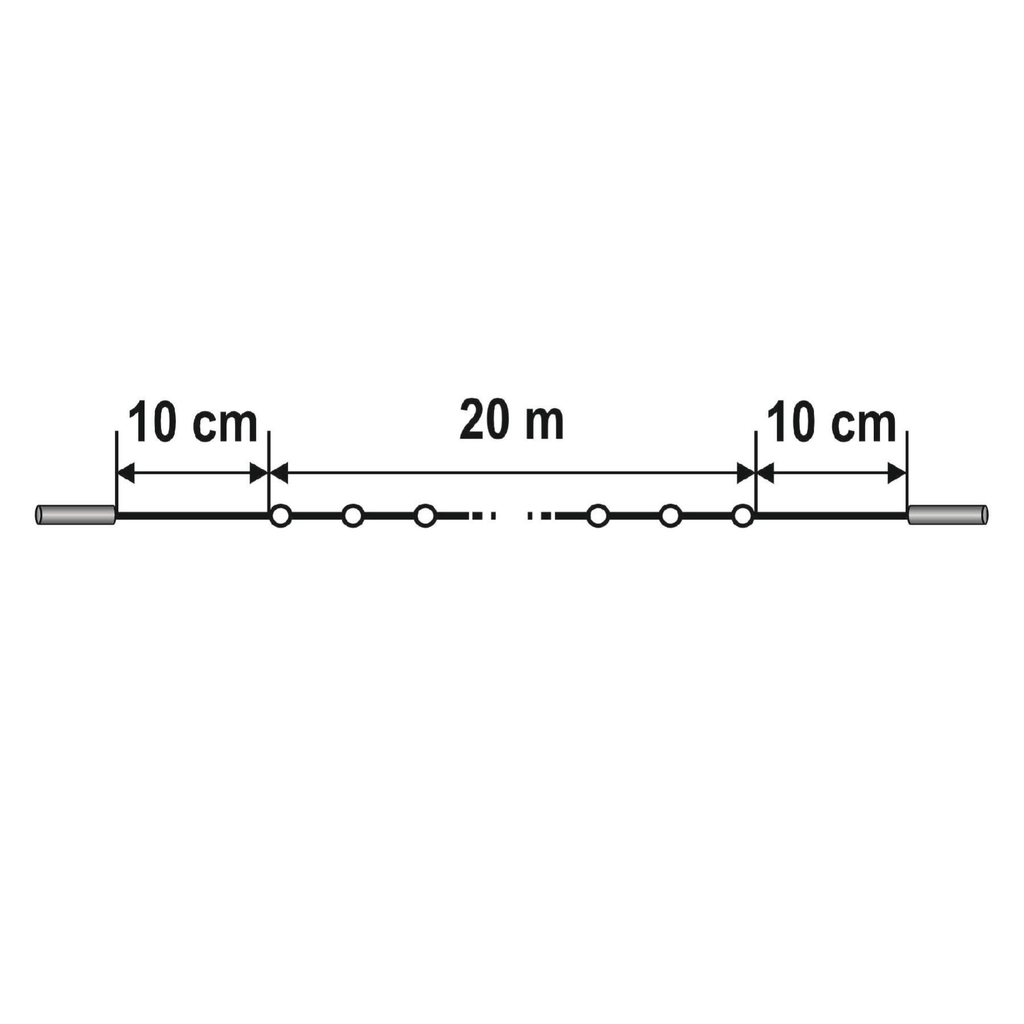 HOME KSIW200WW sorolható fényfüzér, 20 méter , 200db melegfehér LED, fehér vezeték, kül- és beltéri kivitel  - 4