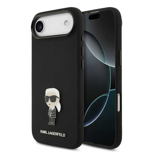 Karl Lagerfeld Liquid Silicone Metal Ikonik tok iPhone 17 Air