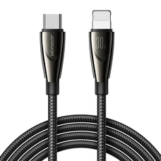 Joyroom Pioneer széria SA31-CL3 USB-C / Lightning 30W 1.2m kábel - fekete