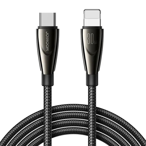 Joyroom Pioneer széria SA31-CL3 USB-C / Lightning 30W 1.2m kábel - fekete