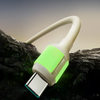 Joyroom S-A53 60W USB-C kábel - USB-C fluoreszkáló véggel 2 m - bézs - 3. kép