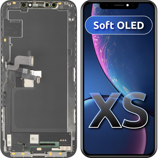 LCD Kijelző Modul MP Apple iPhone XS Soft OLED FHD Verzió, Utángyártott, Fekete