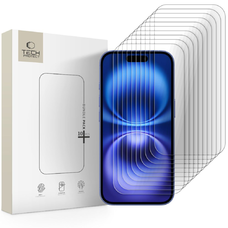 iPhone 15 / 15 Pro / 16 átlátszó üvegfólia Tech-Protect Bundle 10-pack