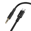 Borofone AUX Kábel BL25B Nice – Type-C to jack 3,5mm – 1 méter fekete - 1. kép
