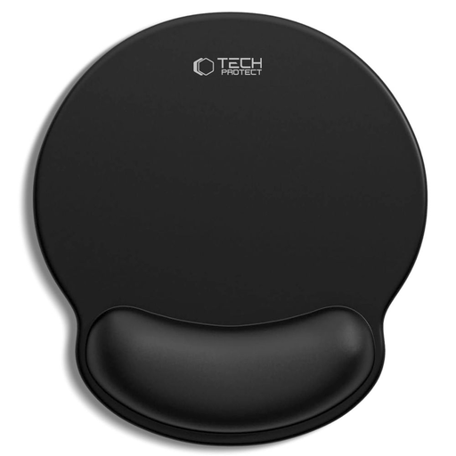 Tech-Protect A200 egérpad zselés csuklótámasszal 25 x 22,5 cm fekete