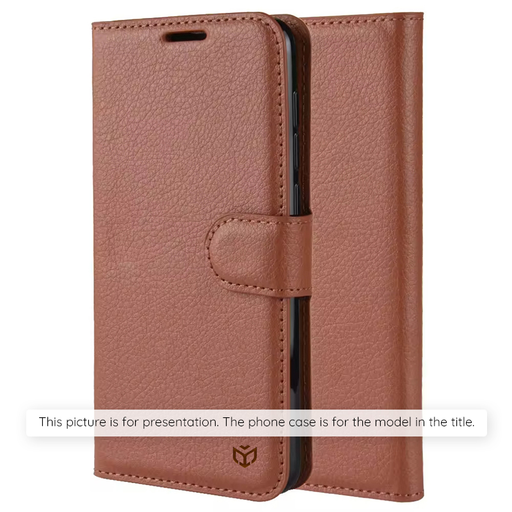 Honor 400 Smart / X7d 4G Barna Techsuit - Leather Folio tok
