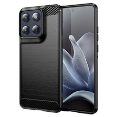 Motorola Edge 70 Fekete Techsuit Carbon Silicone tok