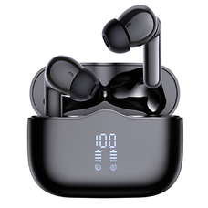 Wireless Earbuds Techsuit (A97) - Bluetooth V5.4, 300mAh, ANC, ENC, 4 Mic - Fekete
