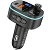 Hoco E62 Fast Bluetooth FM Transmitter és Autós Töltő, Fekete - 1. kép