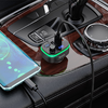 Hoco E62 Fast Bluetooth FM Transmitter és Autós Töltő, Fekete - 3. kép