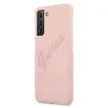 Samsung S21 Ultra Guess GUHCS21LLSVSPI Silicone Vintage tok pink - 0. kép