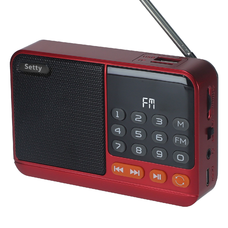 Setty mini FM rádió + Bluetooth hangszóró SFM-01M