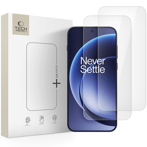 OnePlus 15 Tech-Protect Glass Fit+ 2-pack Üvegfólia Átlátszó