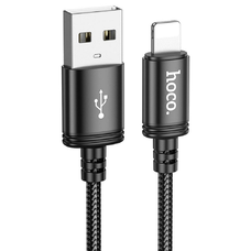 Lightning USB kábel Hoco 2,4A 3 m fekete