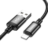 Lightning USB kábel Hoco 2,4A 3 m fekete - 2. kép