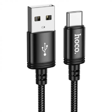 Hoco USB kábel A-tól C-típusig 3A 3 m fekete