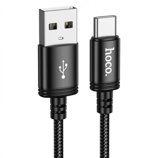 Hoco USB kábel A-tól C-típusig 3A 3 m fekete