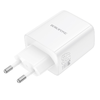 Borofone Wall charger BN32 Cargador GaN - USB + 2xType C - QC 3.0 PD 65W fehér - 3. kép