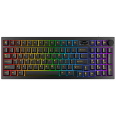 BIL AVAX GM03 PRO 98% Gasket RGB tri-mode mechanikus billentyűzet Gateron piros switch, magyar kiosztás