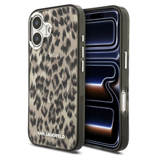Karl Lagerfeld IML Leopard MagSafe tok iPhone 17-hez Barna Tok