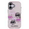 Karl Lagerfeld IML Multi K&CH Heads tok iPhone 17-hez Pink - 1. kép