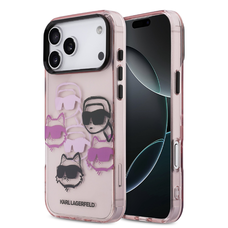Karl Lagerfeld IML Multi K&CH Heads tok iPhone 17 Pro Max Pink