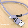 USAMS U52 2A Gyors Töltés Kábel 1m lila SJ436USB04 (US-SJ436) - 0. kép