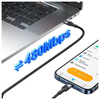 Type-C USB kábel USAMS USB-C to USB-C kábel 60W 1.2m alumínium ötvözet adatkábel SY sorozat (US-SJ724) - 3. kép