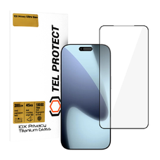 Tel Protect 10X Privacy Titanium üvegfólia iPhone 17 Pro Max-hoz,