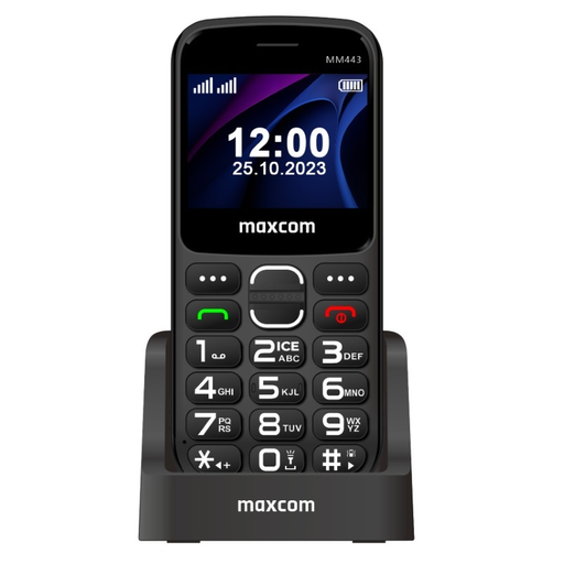 Mobiltelefon - MAXCOM MM 443 4G FEKETE