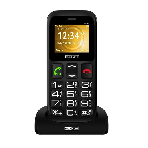 Mobiltelefon GSM MAXCOM MM 426SE FEKETE