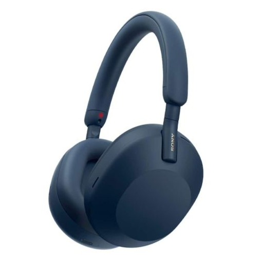 Sony WH-1000XM5 Bluetooth Vezeték nélküli Over-Ear fejhallgató, BT 5.0, TWS, zajszűrős, kék EU