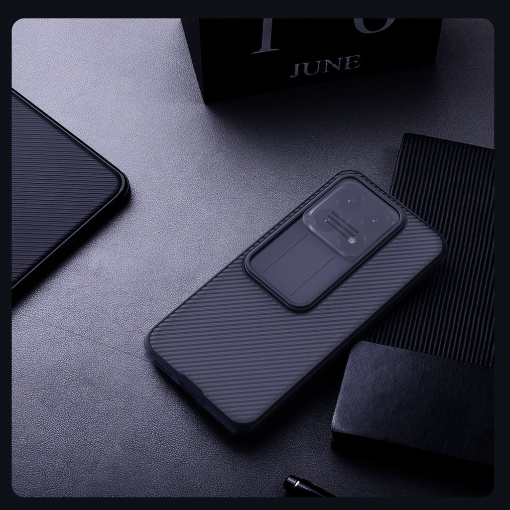 Nillkin CamShield PRO fliptok Xiaomi 15T átlátszó fekete tok - 8