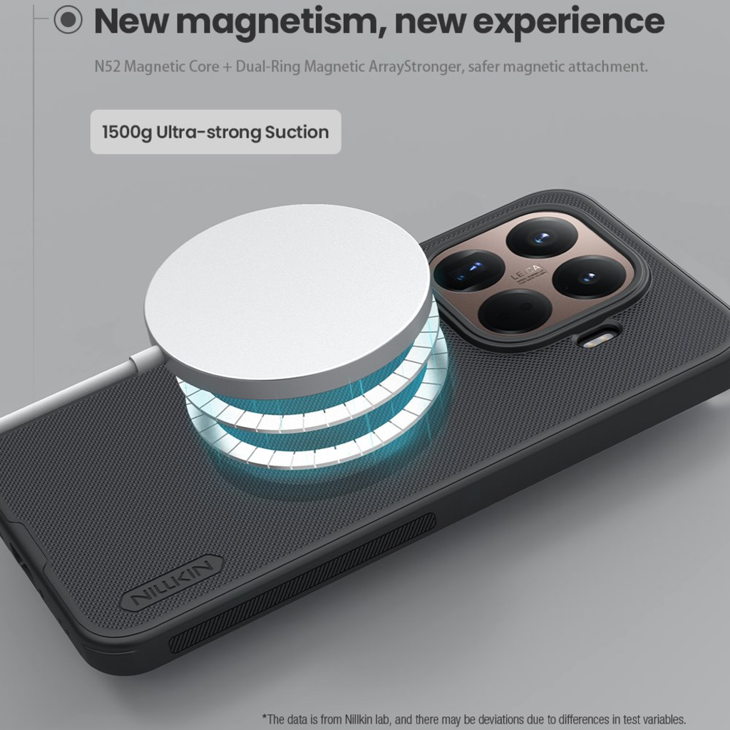 Nillkin Super Frosted PRO Mágneses Hátlap Xiaomi 15T Pro tok Fekete - 4