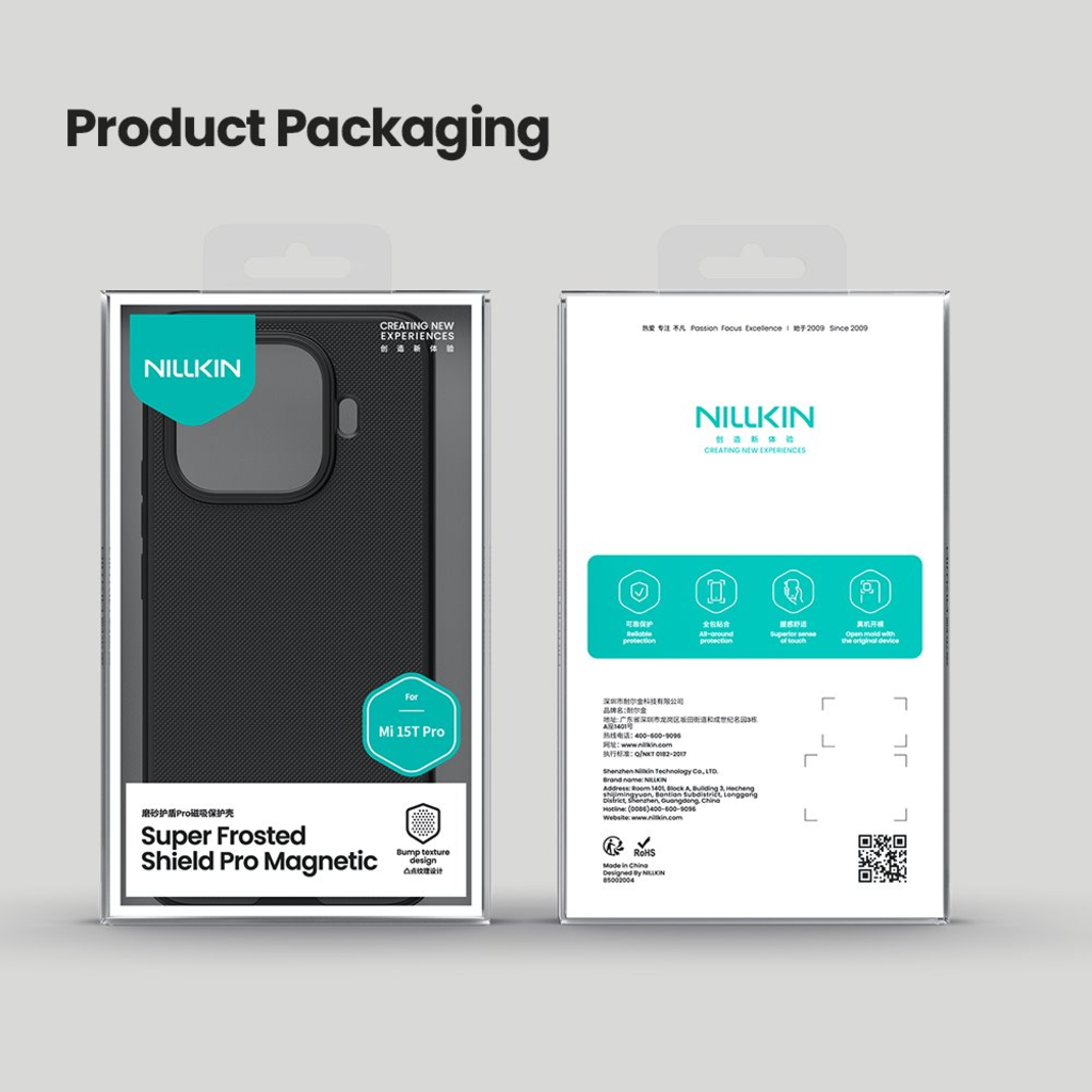 Nillkin Super Frosted PRO Mágneses Hátlap Xiaomi 15T Pro tok Fekete - 9